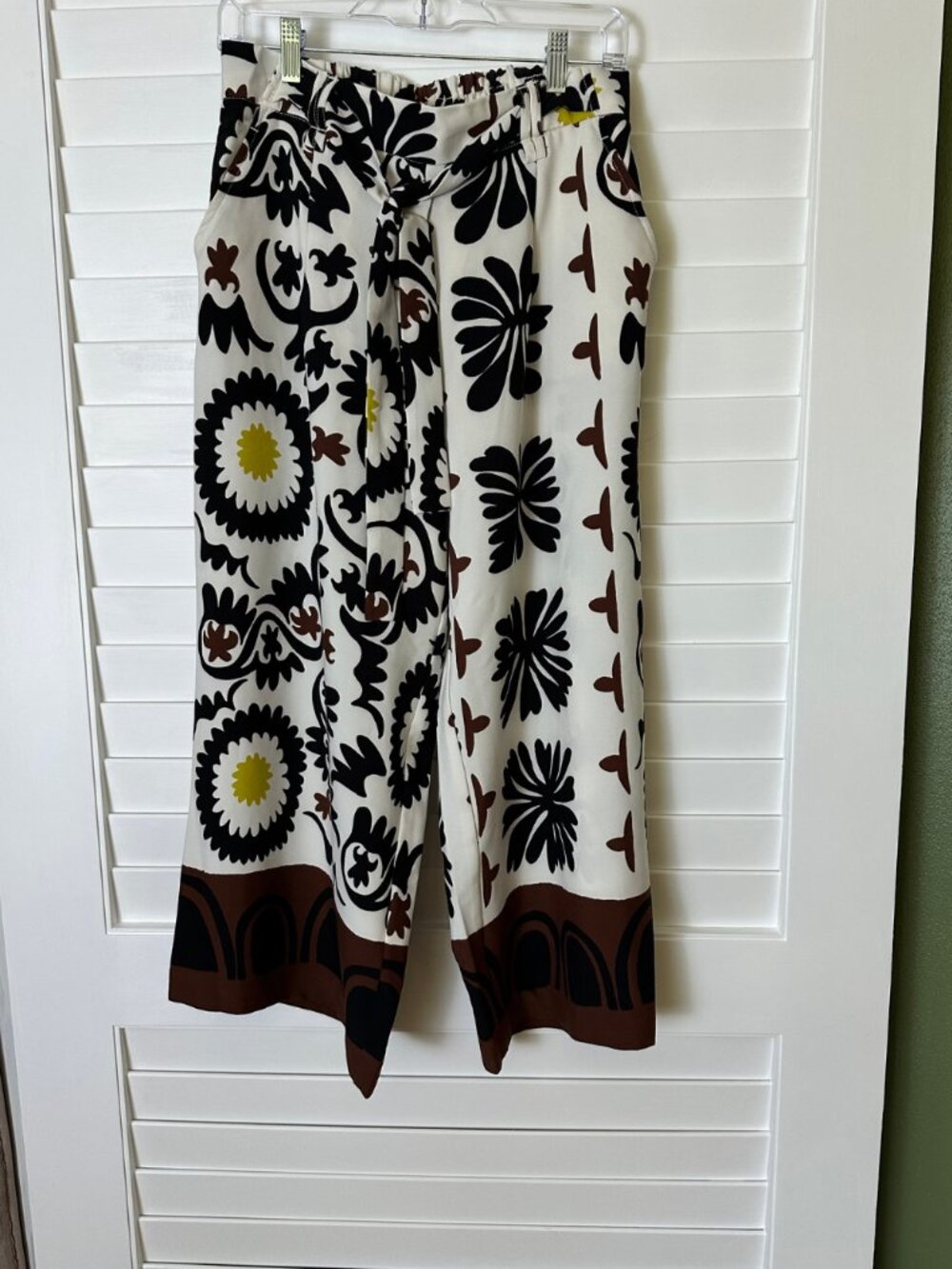 Eliane Rose Abstract Floral Wide Leg Palazzo Pants